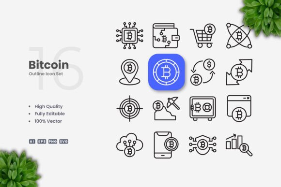 Bitcoin Icons: A Versatile Design Resource for Digital and Print Projects
