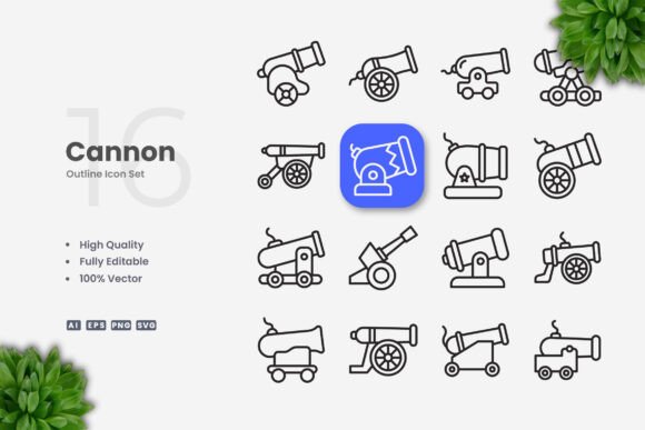 Cannon Icons: A Versatile and Professional Design Solution