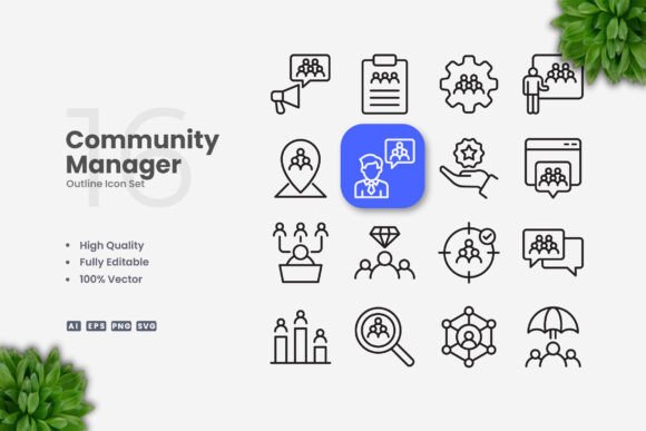Community Manager Icons: A Versatile Tool for Modern Designers