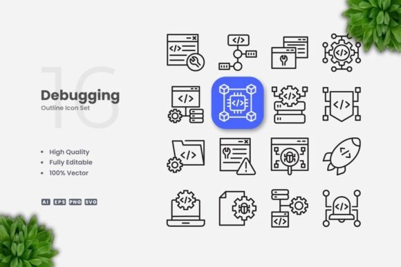 Debugging Outline Icons: A Versatile Design Solution for Modern Projects