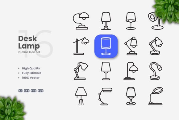 Desk Lamp Icons and the Power of Simple, Clean Design