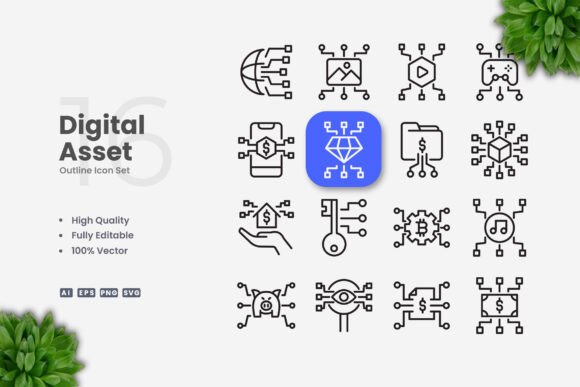 Digital Asset Icons: A Versatile Solution for Modern Design Needs