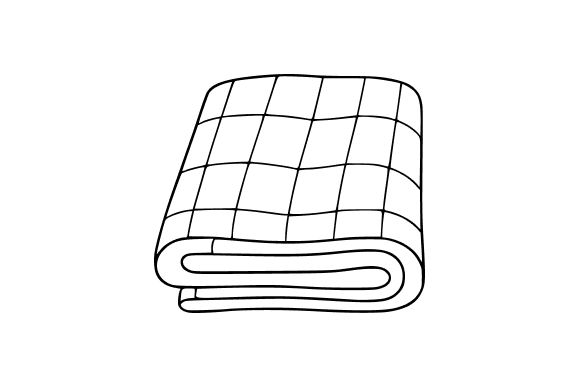 Folded Plaid Blanket Clip Art: A Versatile Design Asset for Creative Professionals