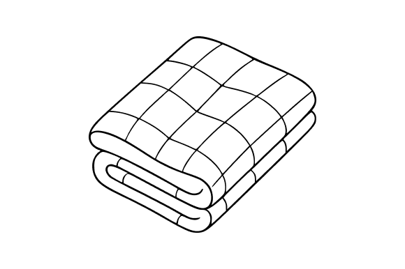 Folded Warm Blanket Clip Art: A Versatile Design Asset