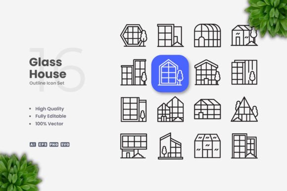 Glass House Icons: A Versatile Design Solution for Modern Creatives