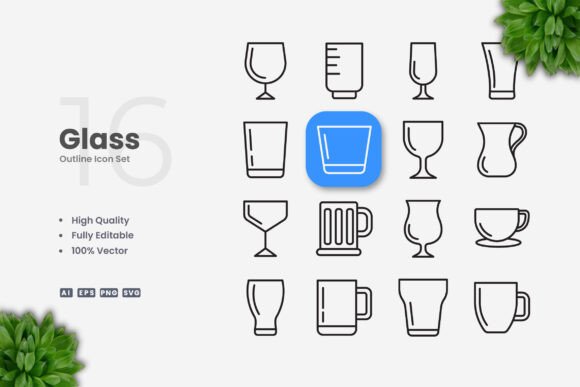 Glass Icons for Modern Design