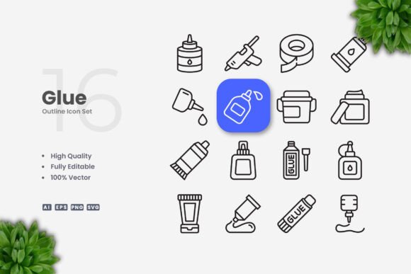 Glue Icons: Simple, Clean, and Versatile