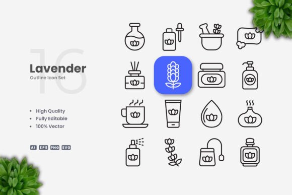 Lavender Icons: Simple, Clean, and Versatile