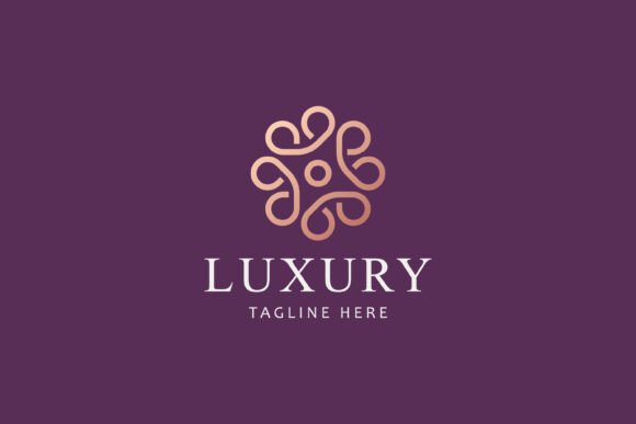 Linear Geometric Logo Luxury Concept