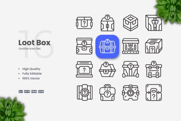 Loot Box Icons: A Versatile Design Solution for Modern Projects