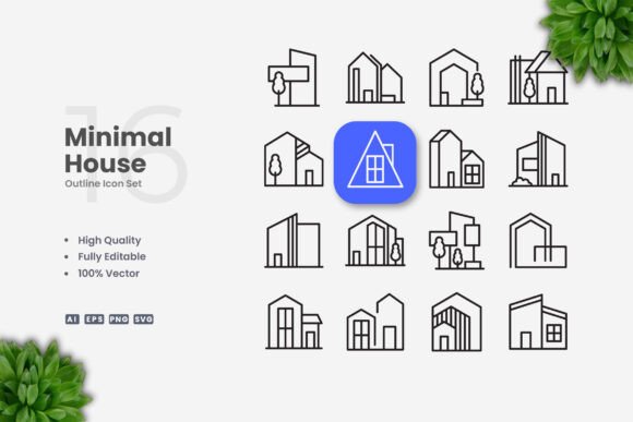 Minimal House Icons: A Timeless Choice for Clean and Effective Design