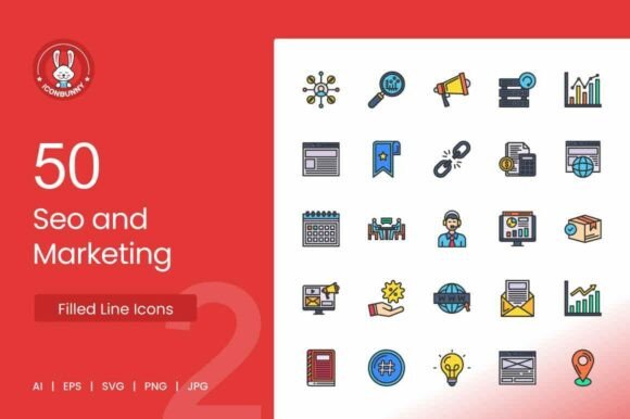SEO Marketing Filled Line Icons: A Comprehensive Guide to Enhancing Digital Presence